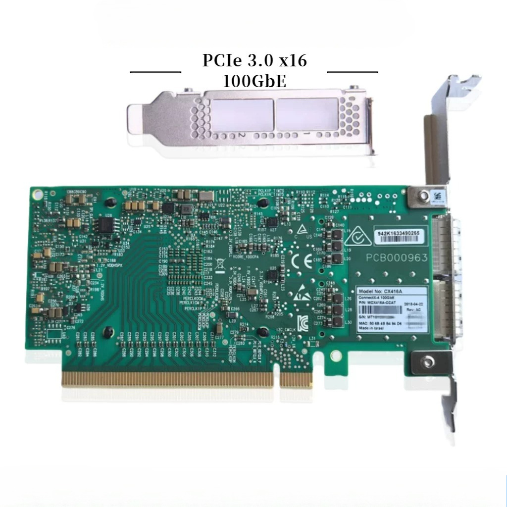 100Gbe Qsfp28 Network Card - Scheda di interfaccia di rete Mellanox