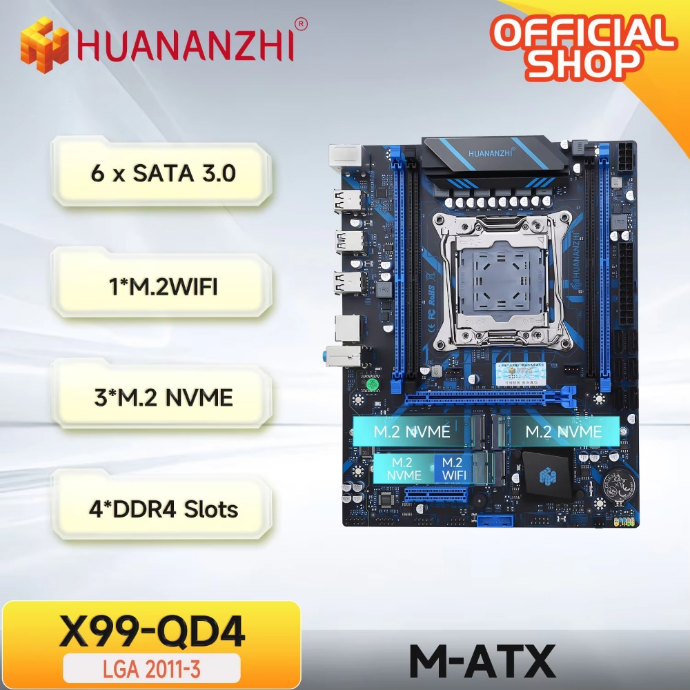 Scheda Madre HUANANZHI X99 QD4 - E5 2696 V3 recensione e prezzo