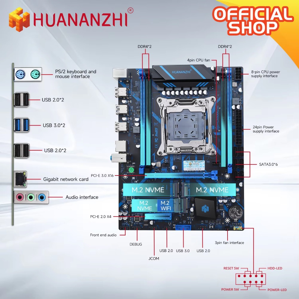 Scheda Madre HUANANZHI X99 QD4 - E5 2696 V3 recensione e prezzo